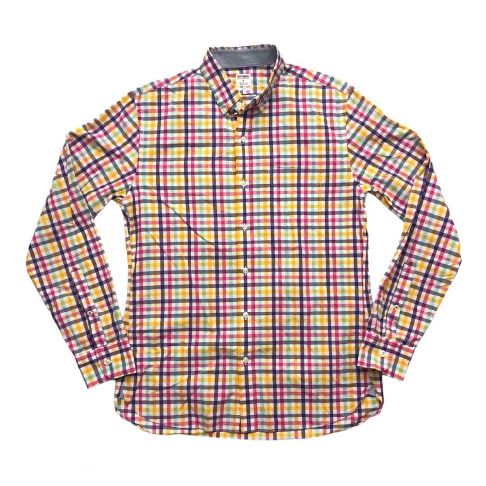Bonobos Men's SlimFit Plaid Shirt Long Sleeve Sz M